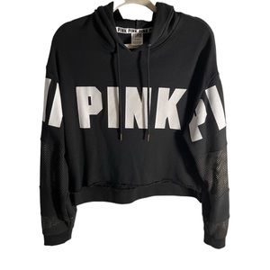 Victoria Secret cropped hoodie 🖤🤍